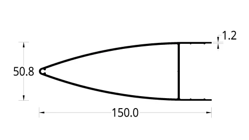 CORTASOL DE  (150 X 50) mm.