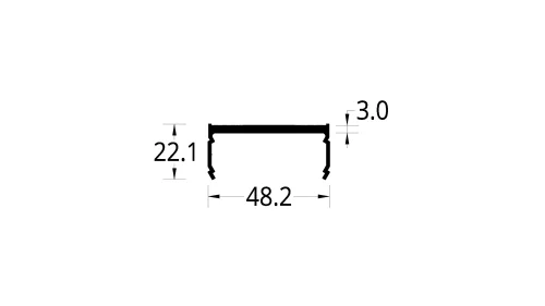 SOPORTE CORTASOL DE (150 X 50) mm.