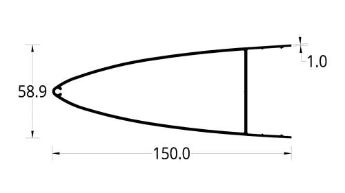 CORTASOL DE (150 X 60) mm.