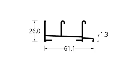 MARCO PERIMETRAL ASTRAL 345 (61.1 X 26) mm.