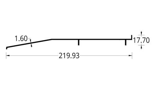 ALFAJIA 22 cm. (219.93 X 17.70) mm.